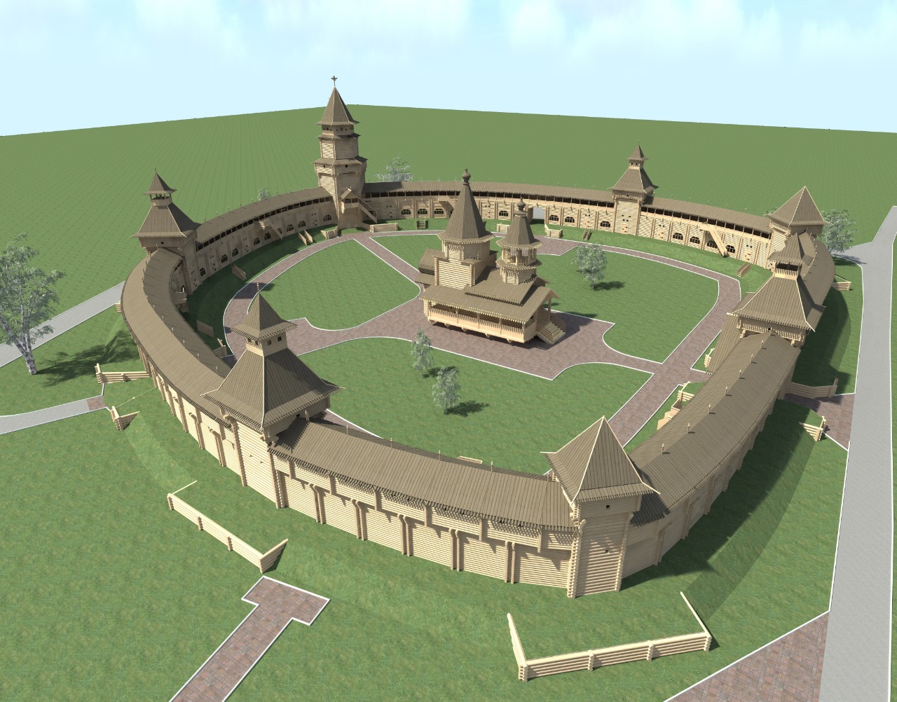 Кремль как воинская крепость. Парк Орловская крепость орёл. Орловская крепость 1566 год. Рузский Кремль реконструкция.